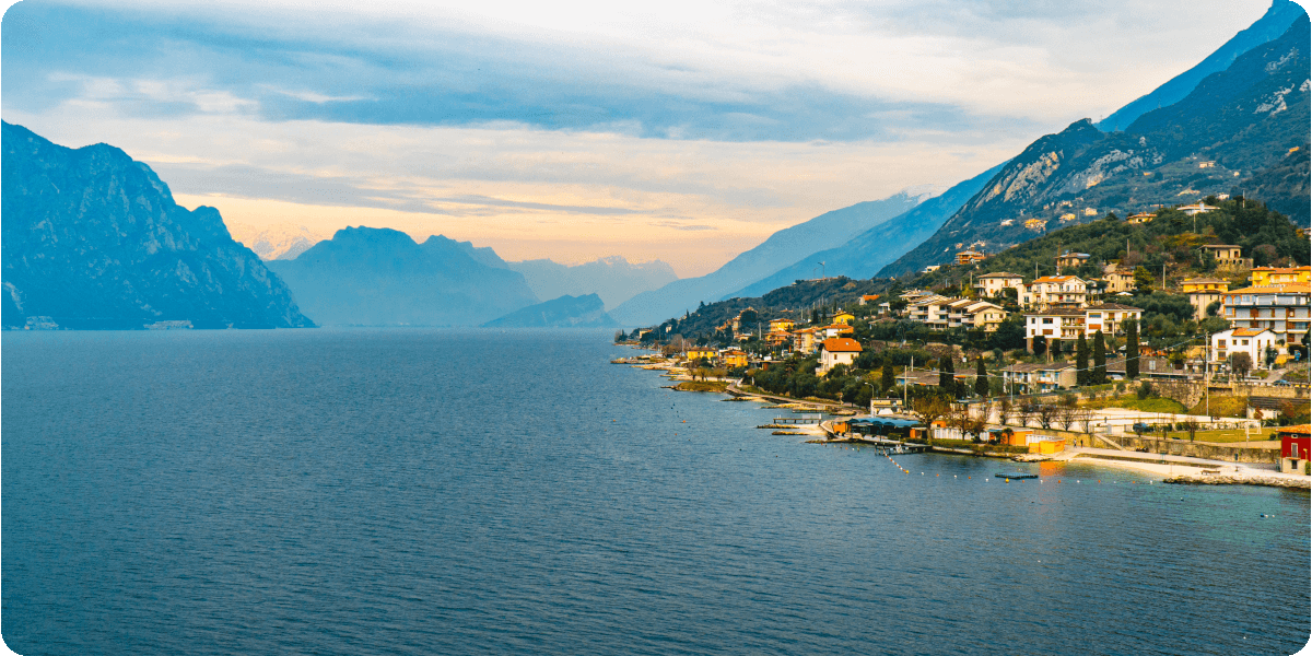 Gardasee Italien historischer Ausblick
