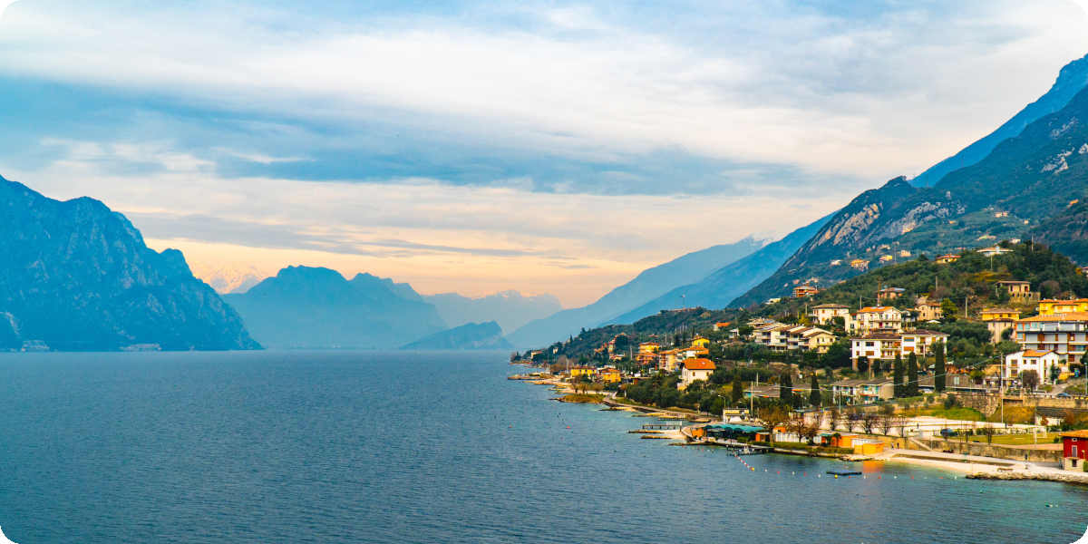 Der Gardasee in Italien.