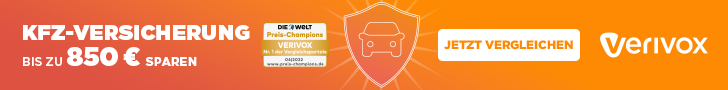 Banner von Verivox der Kfz-Versicherung