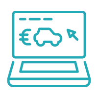 Icon of a laptop for Kroschke vehicle registration.