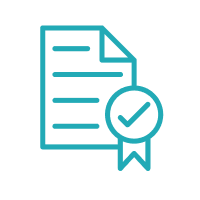 Icon of a certificate for vehicle registration by Kroschke.